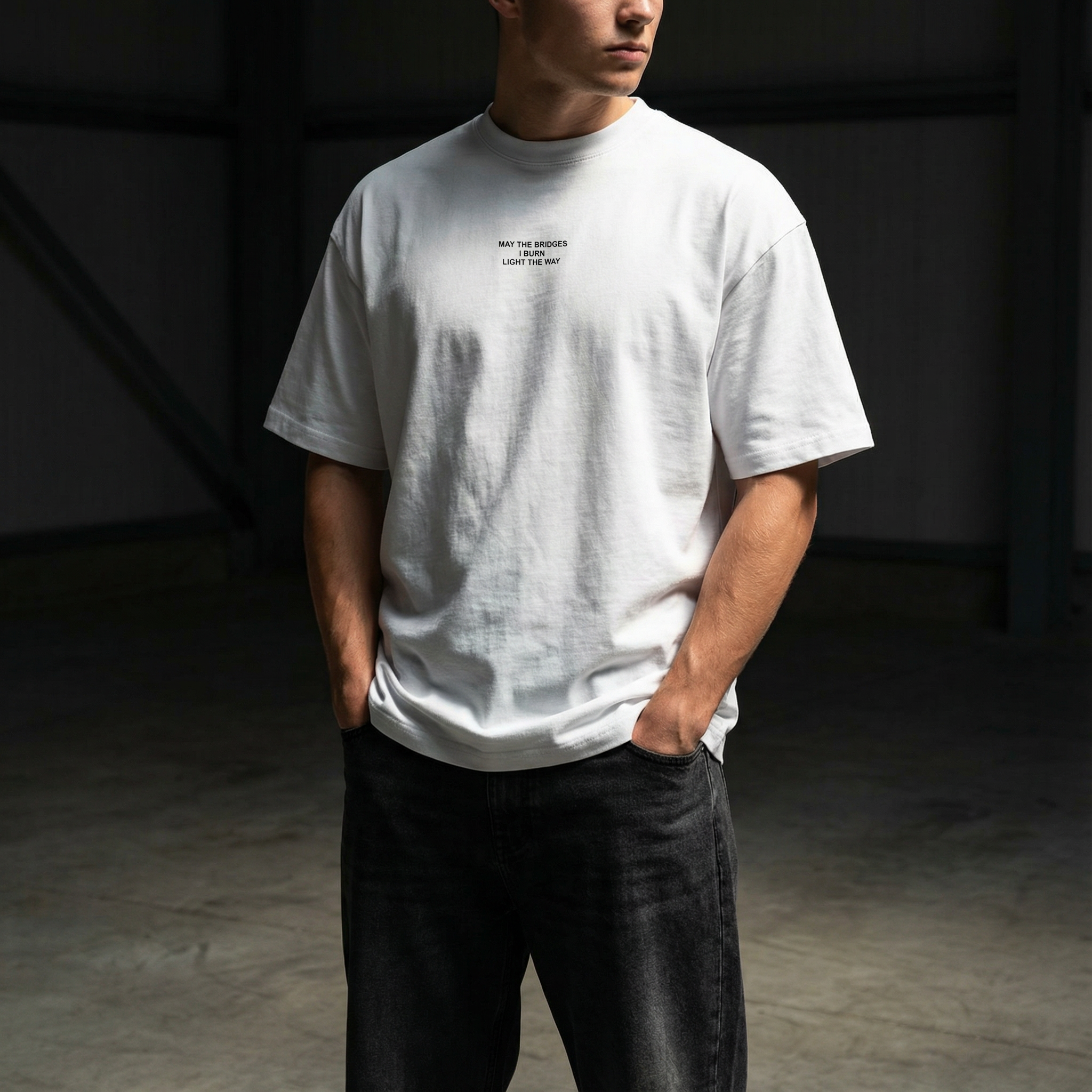 May The Bridges I Burn Light The Way Men’s Box Tee