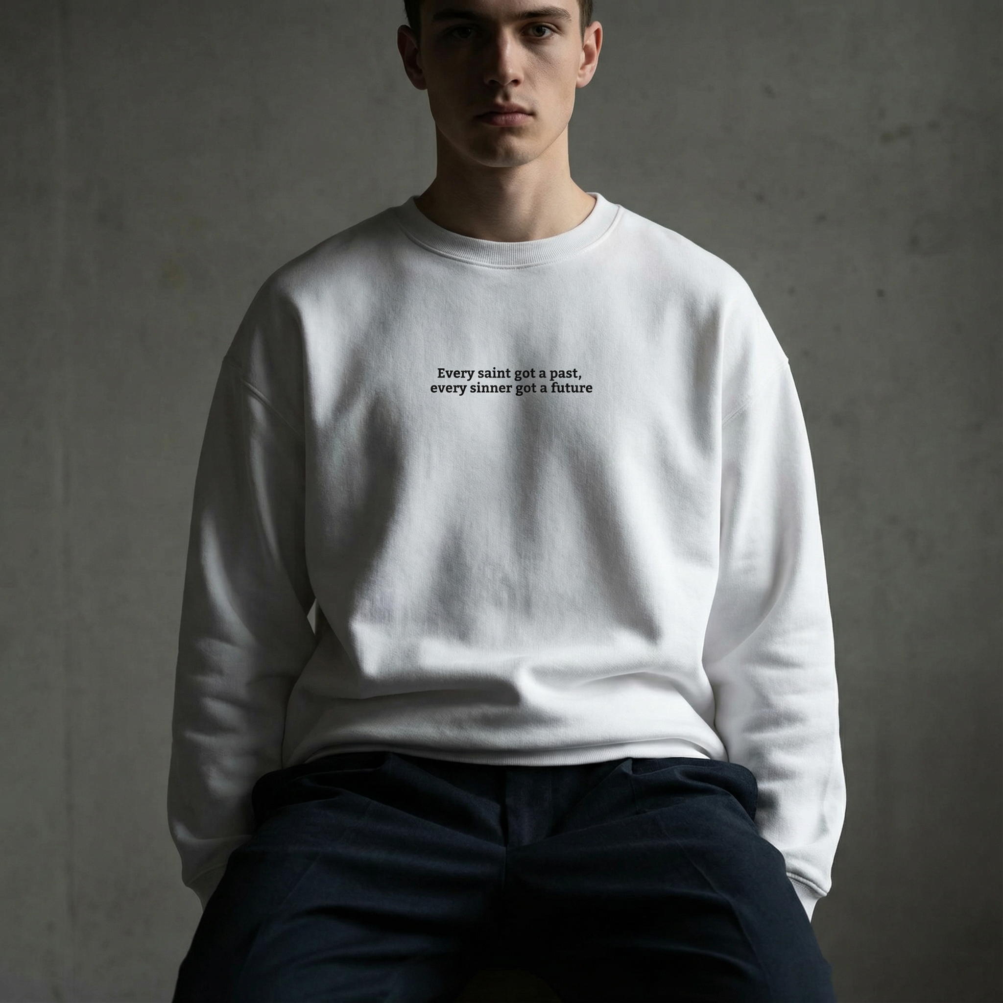 Every Saint Got a Past Unisex Premium Sweatshirt