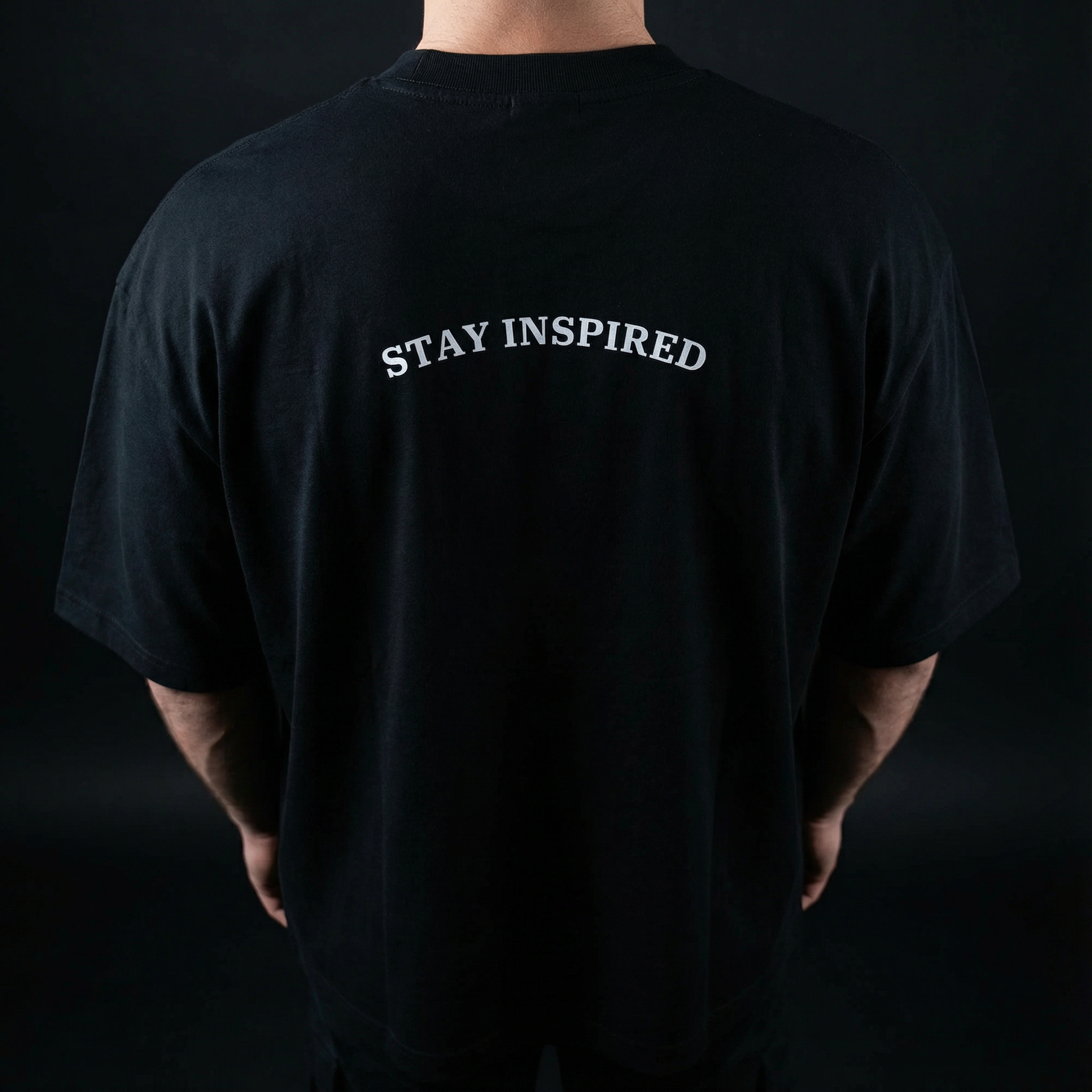 Stay Inspired Organic Oversized High Neck T-Shirt