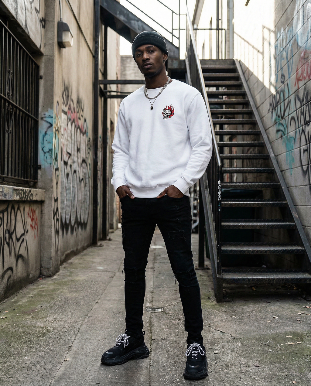 Skull Graphic Unisex Premium Sweatshirt